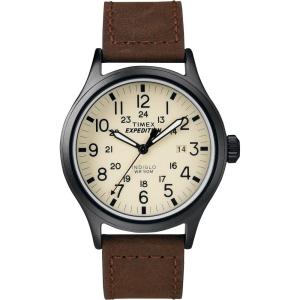 imageTimex Expedition Scout 40mm Mens Analog Watch  INDIGLO Backlight and Luminous Hands  Durable Comfortable Adjustable Strap  24 Hour Time  Rugged Outdoor Watch  50M Water ResistanceBrownNaturalBlack