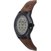 imageTimex Mens Expedition Metal Field Brown Leather Strap WatchBrownGreenGray