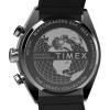 imageTimex Mens Legacy Tonneau Chronograph 42mm Watch  Black Strap Black Dial Stainless Steel Case