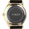 imageTimex Mens Modern Easy Reader 40mm Watch  Black Strap White Dial GoldTone Case