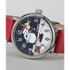 imageTimex Mens Standard SubSecond 40mm WatchRedSilverToneBlue