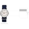 imageTimex Unisex Weekender 40mmBlueCreamSilverTone