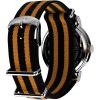 imageTimex Unisex Weekender 40mmOrangeSilverToneWhiteDouble Stripe