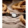 imageTimex Unisex Weekender 40mmOrangeSilverToneWhiteDouble Stripe