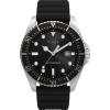 imageTimex Mens Dress 42mm WatchBlackSilverToneBlack