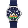 imageTimex Mens Standard SubSecond 40mm WatchBlueSilverToneBlue