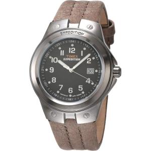 imageTimex Mens Expedition Metal Field Brown Leather Strap WatchBrownSilverToneBlack