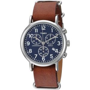 imageTimex Unisex Weekender 40mmBrownBlueSilverTone
