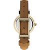 imageTimex Womens Dress 31mm Watch  Black Strap SilverTone Dial GoldTone CaseBrownSilverToneGoldTone