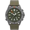 imageTimex Mens Expedition North Tide Temp Compass 43mm Watch  Brown Strap Green Dial Gunmetal Case