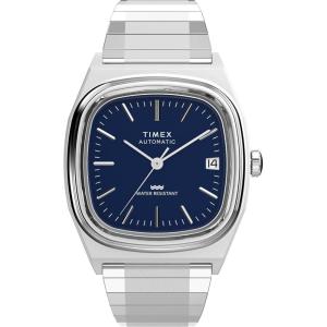 imageTimex Mens E Line 34mm WatchStainless SteelStainless SteelBlue