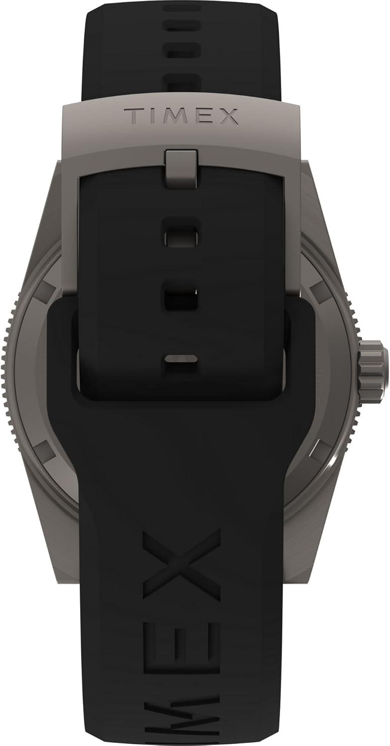 imageTimex Mens Deep Water Reef 41mm WatchBlackTitaniumBlackSilver