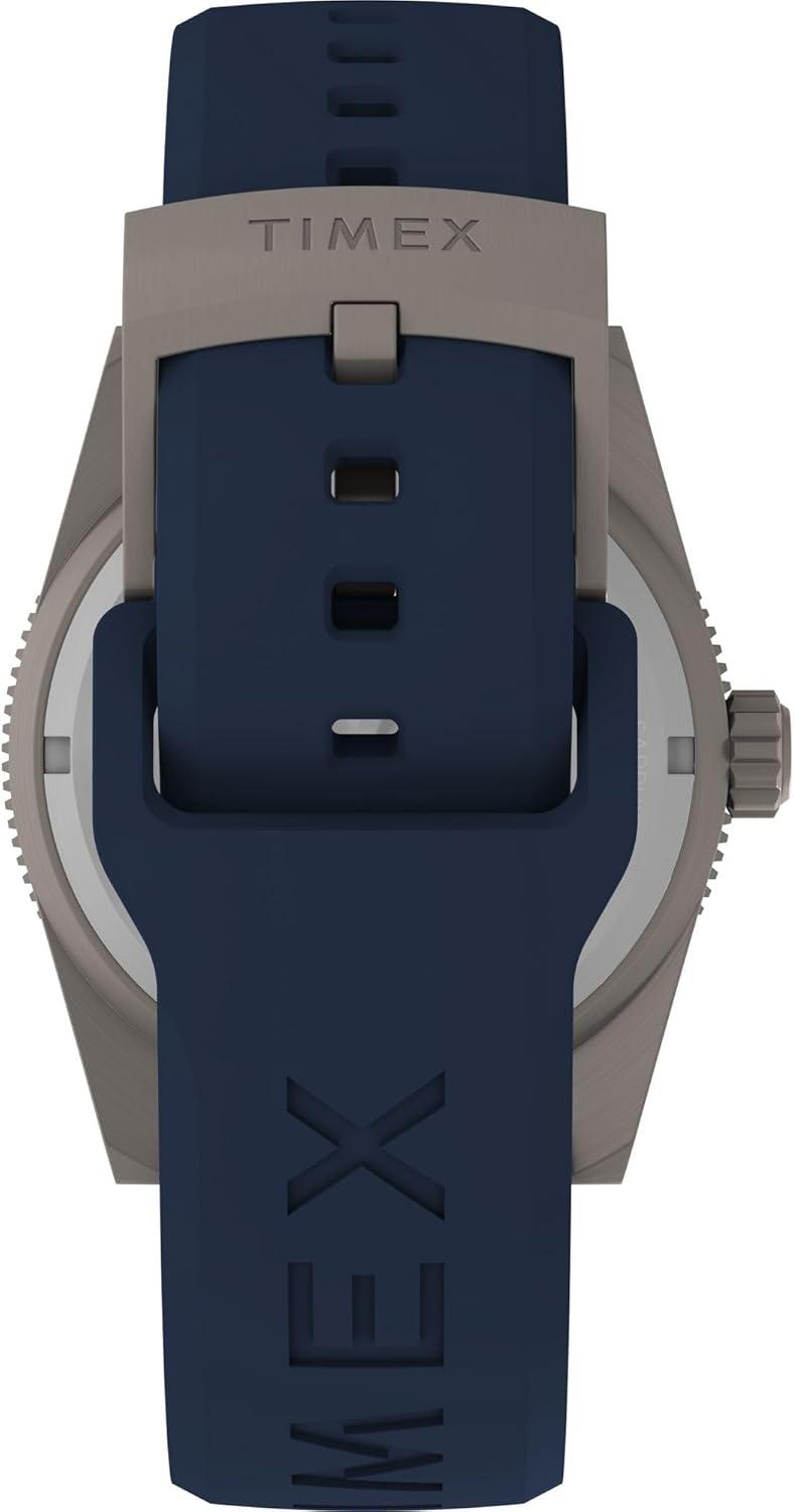imageTimex Mens Deep Water Reef 41mm WatchBlueTitaniumBlack
