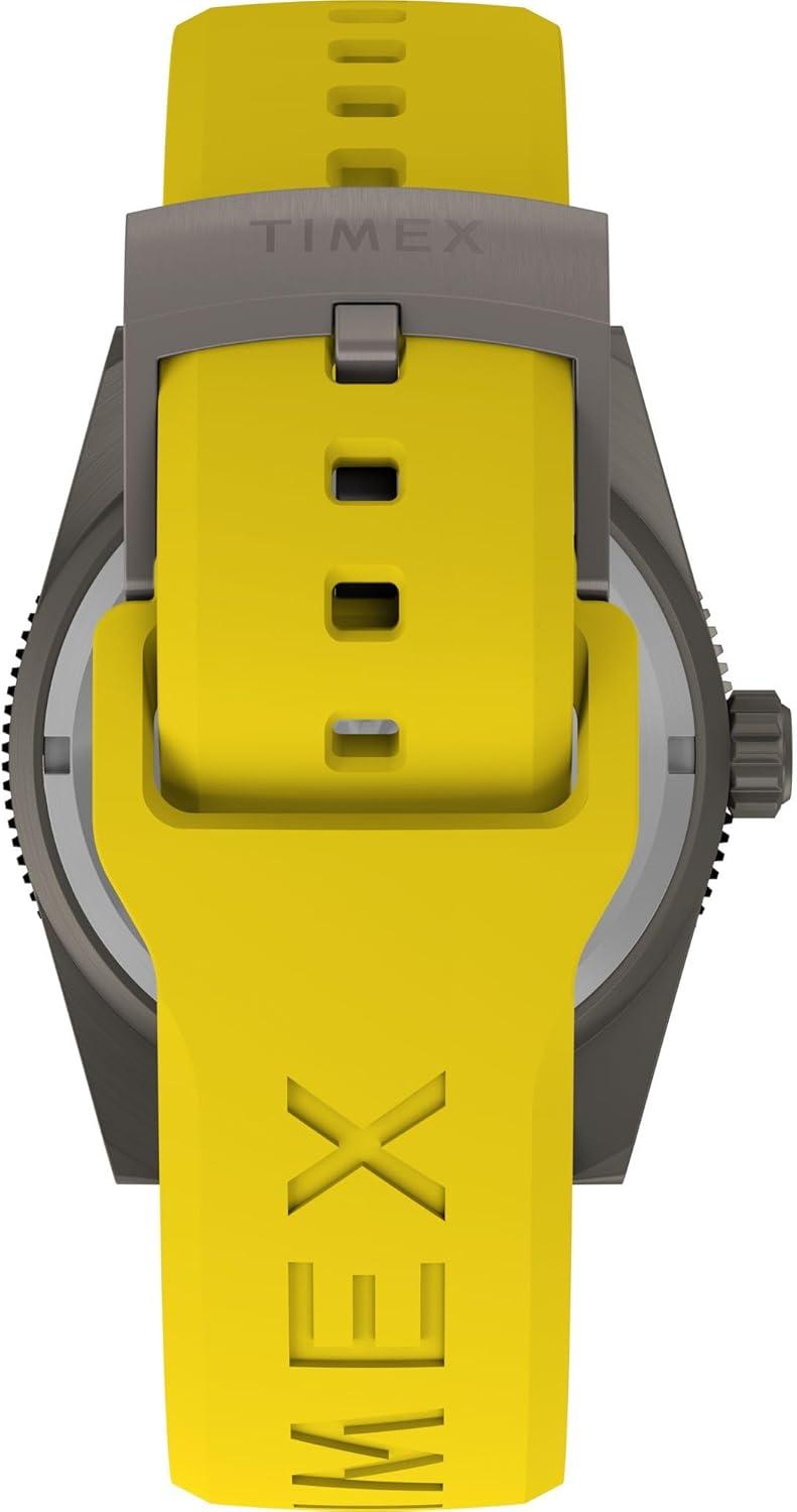 imageTimex Mens Deep Water Reef 41mm WatchYellowTitaniumBlack