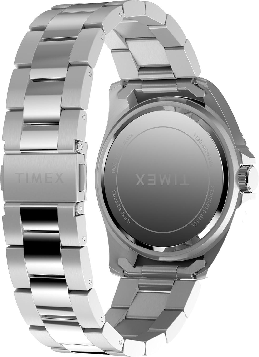 imageTimex Mens Dress 42mm WatchSilver