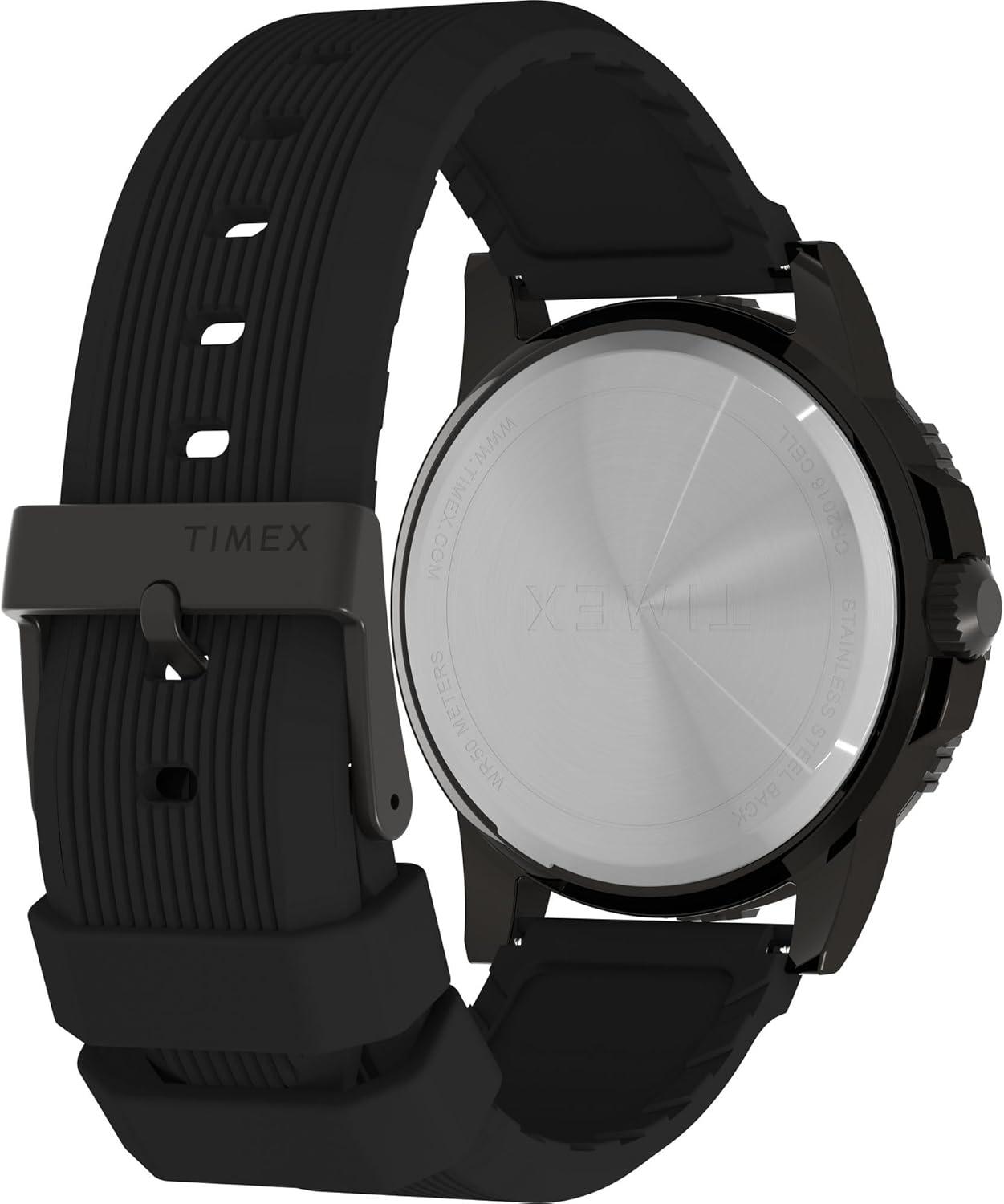 imageTimex Mens Expedition Ridge 45mm WatchBlackGunmetalTan