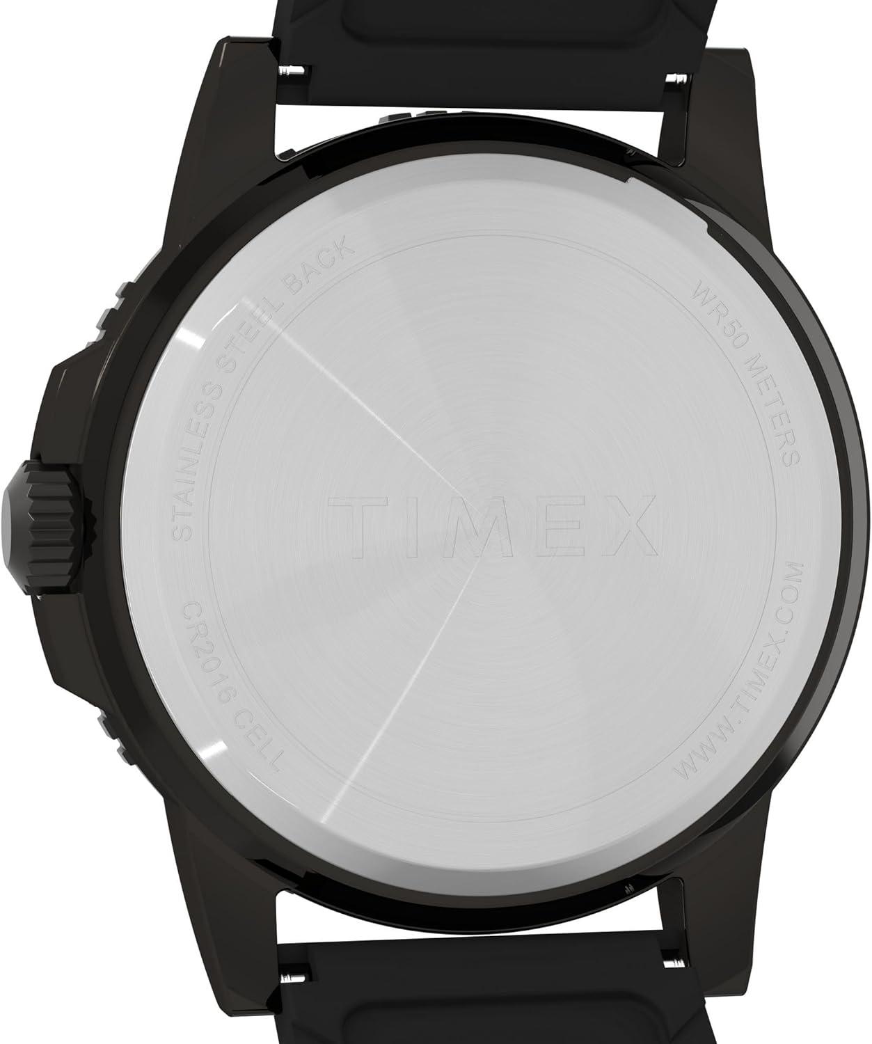 imageTimex Mens Expedition Ridge 45mm WatchBlackGunmetalTan