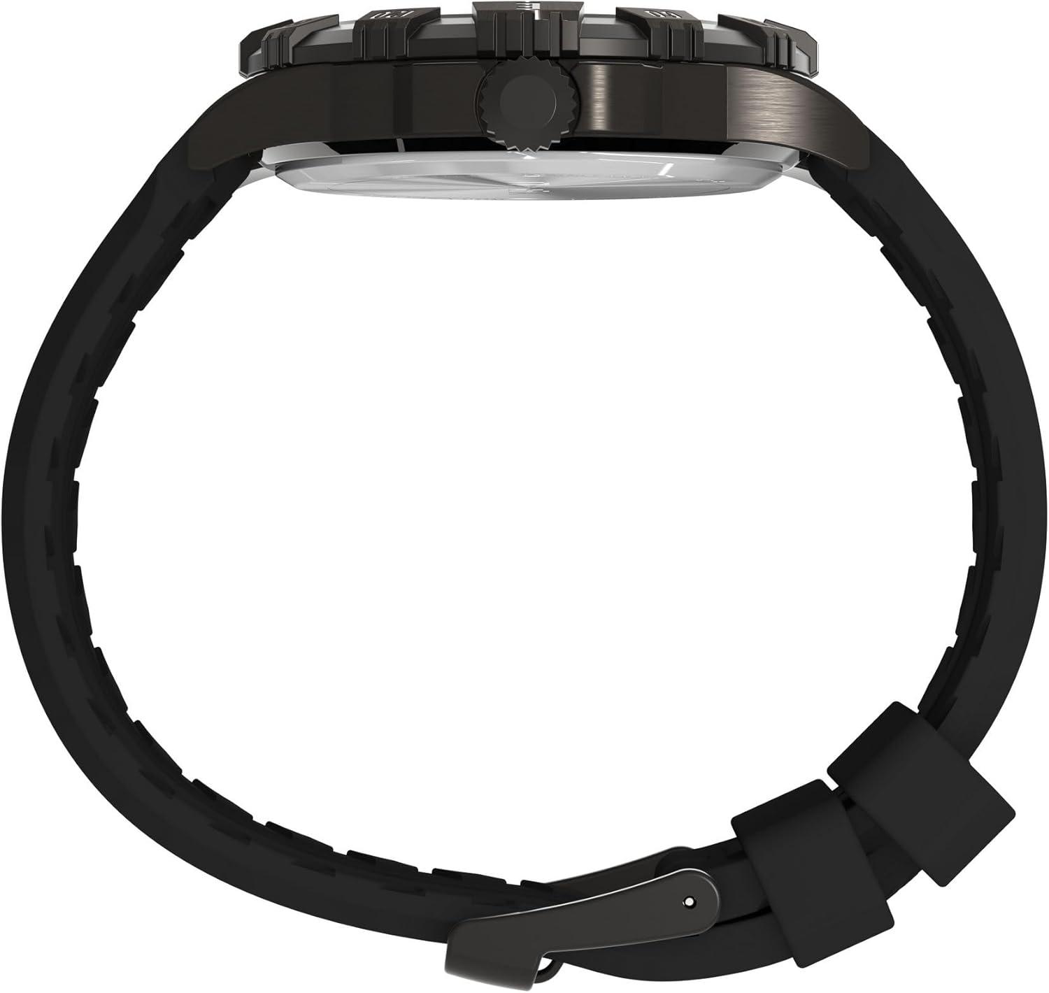 imageTimex Mens Expedition Ridge 45mm WatchBlackGunmetalTan