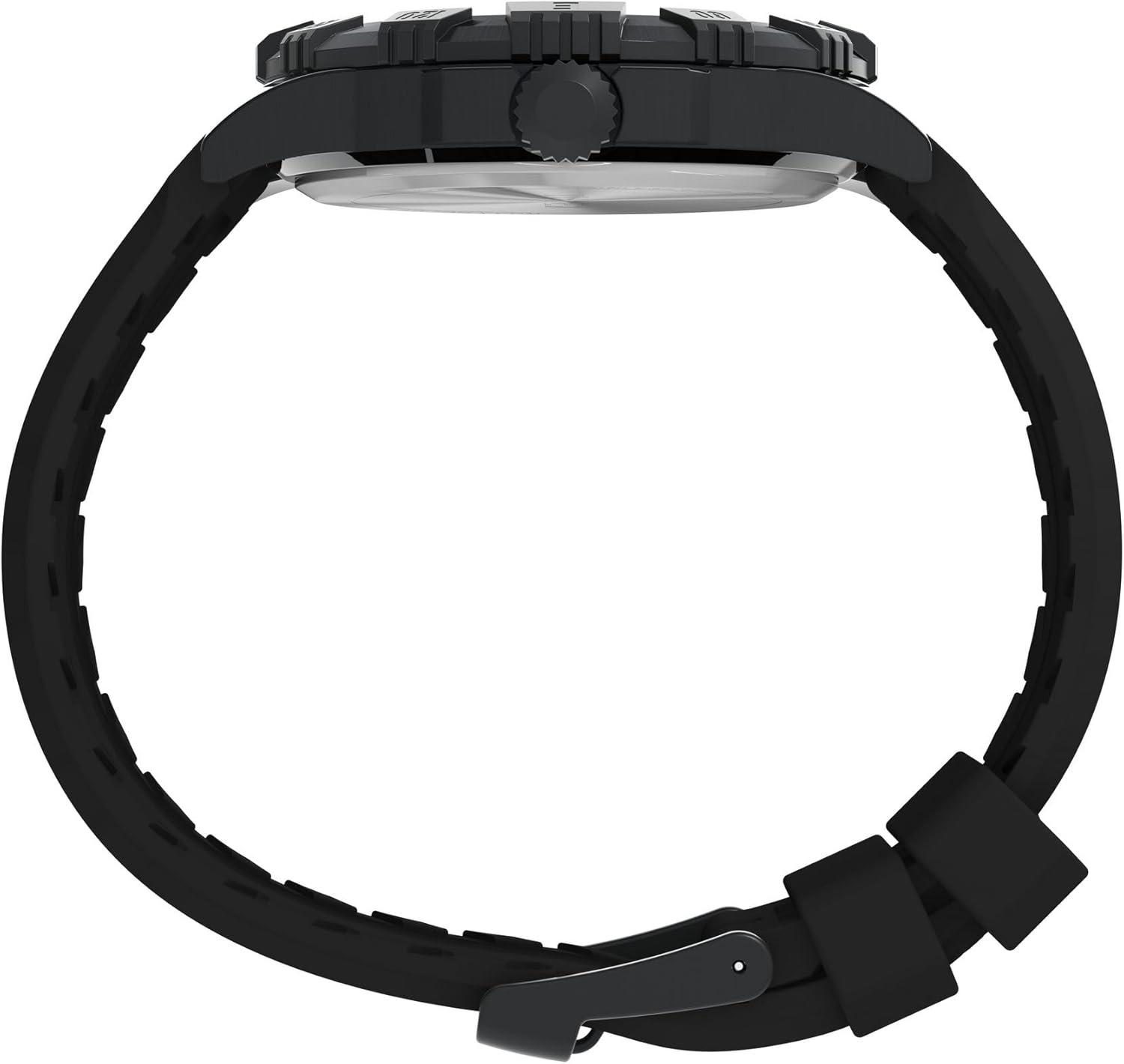 imageTimex Mens Expedition Ridge 45mm WatchBlackIP BlackBlack