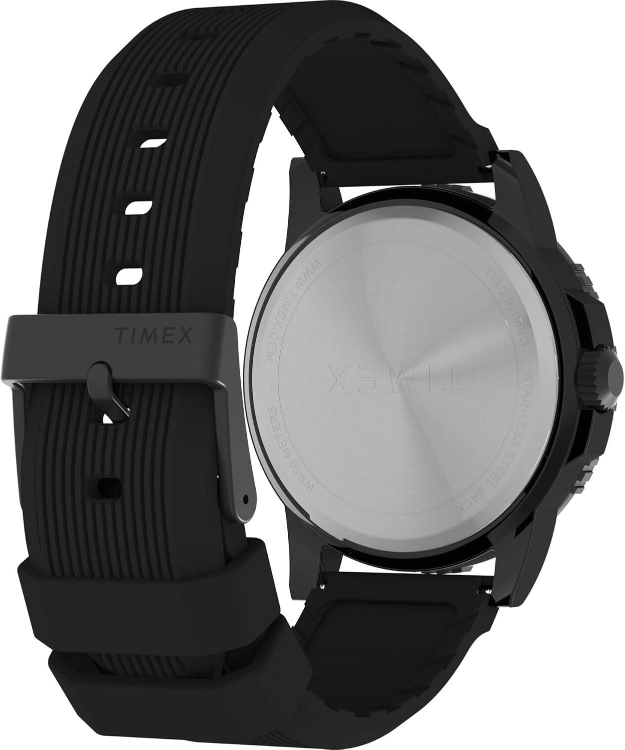 imageTimex Mens Expedition Ridge 45mm WatchBlackIP BlackBlack