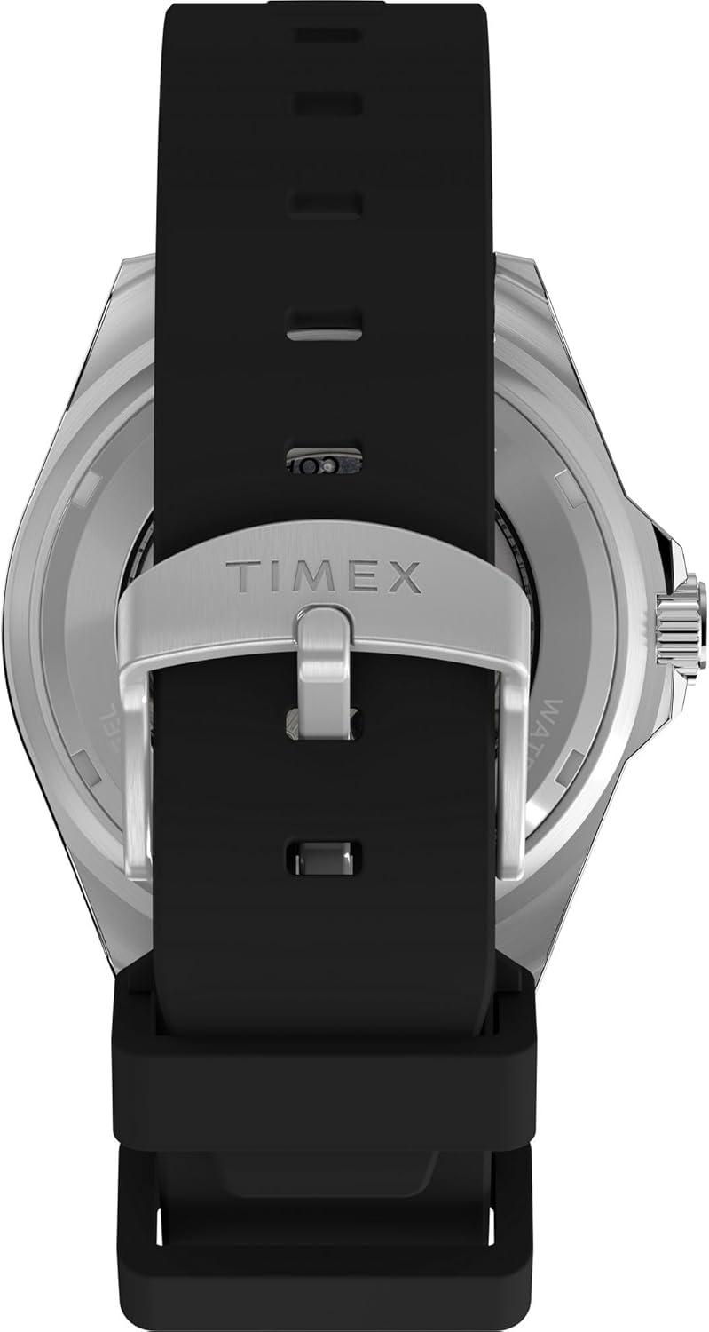 imageTimex Mens Harborside Coast 40mm WatchBlackSilverToneBlue