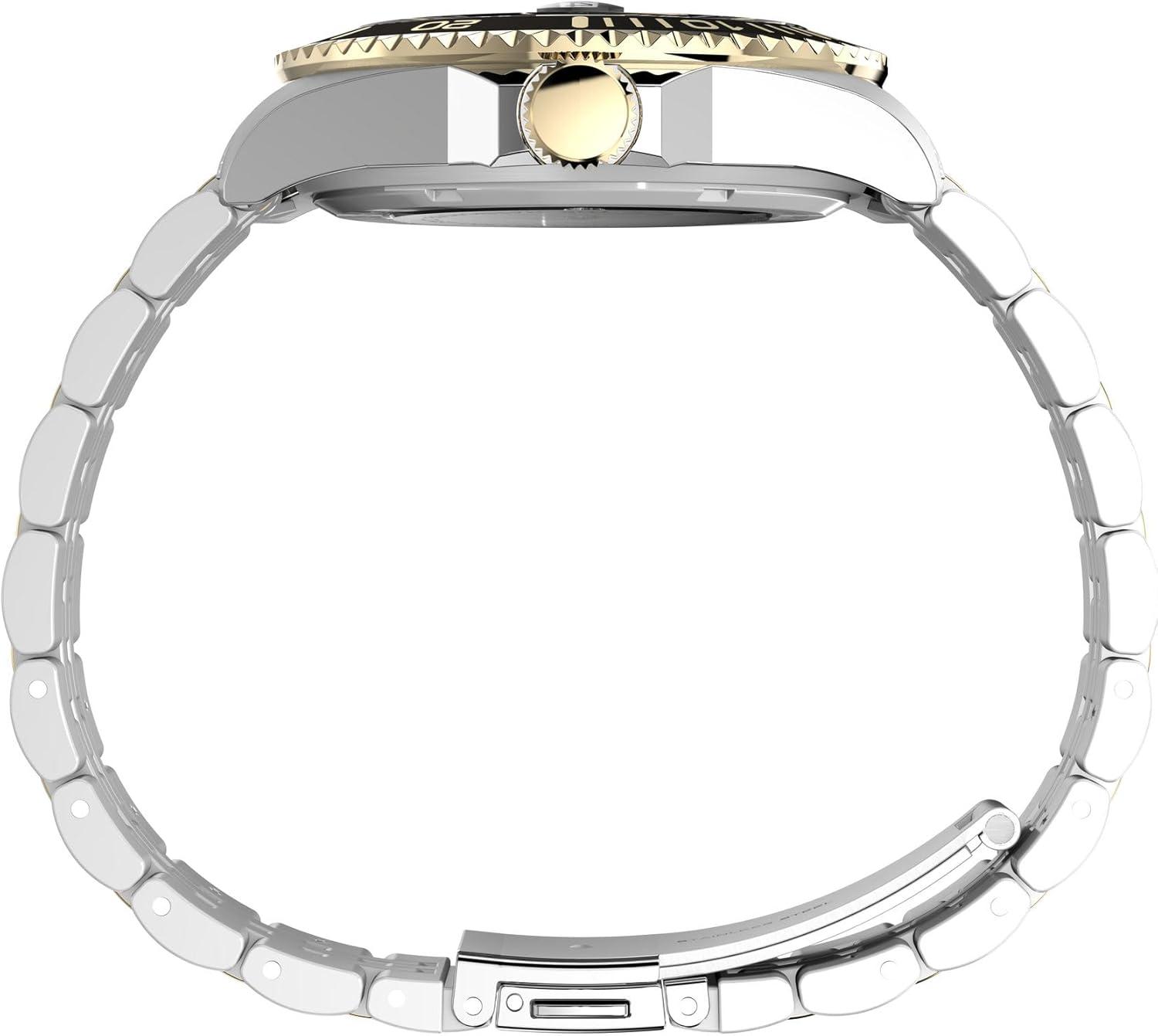 imageTimex Mens Harborside Coast 40mm WatchTwoToneTwoToneBlack