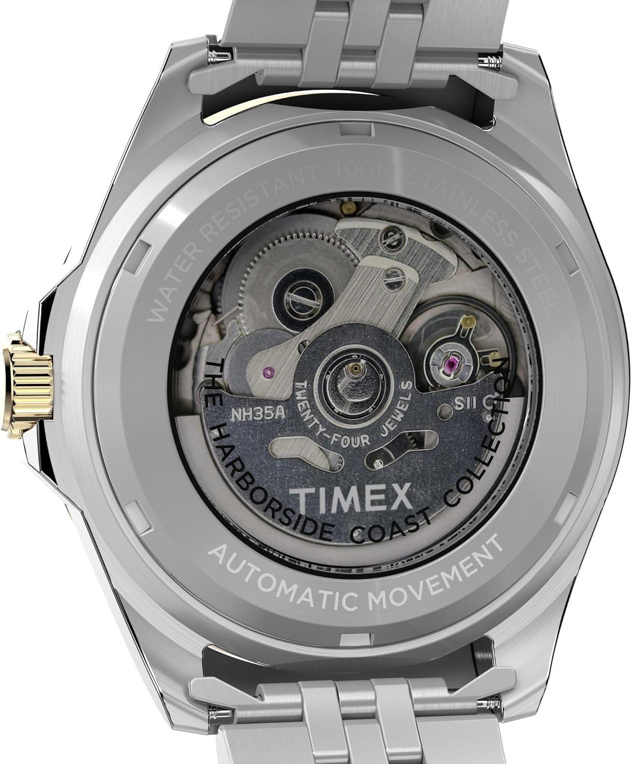 imageTimex Mens Harborside Coast 40mm WatchTwoToneTwoToneBlack