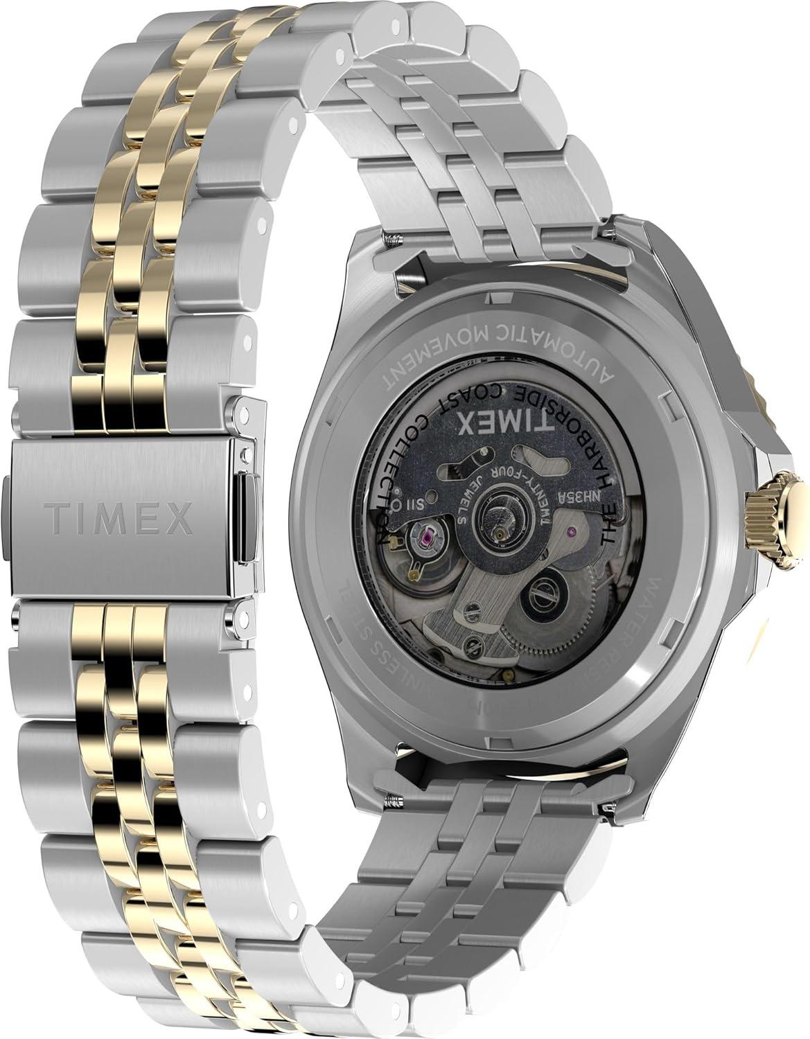 imageTimex Mens Harborside Coast 40mm WatchTwoToneTwoToneBlack