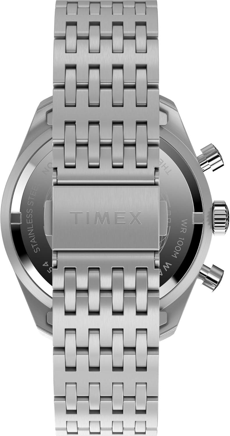 imageTimex Mens Waterbury Traditional 41mm WatchStainless SteelStainless SteelSilverTone