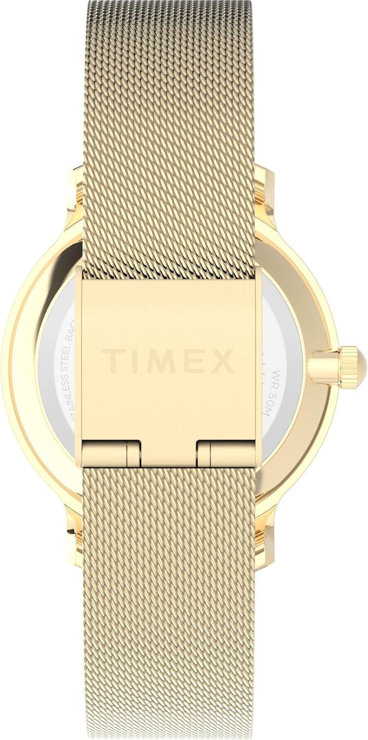 imageTimex Transcend 34mm Womens Analog Watch  Stylish Modern DesignGoldToneGoldToneGreen