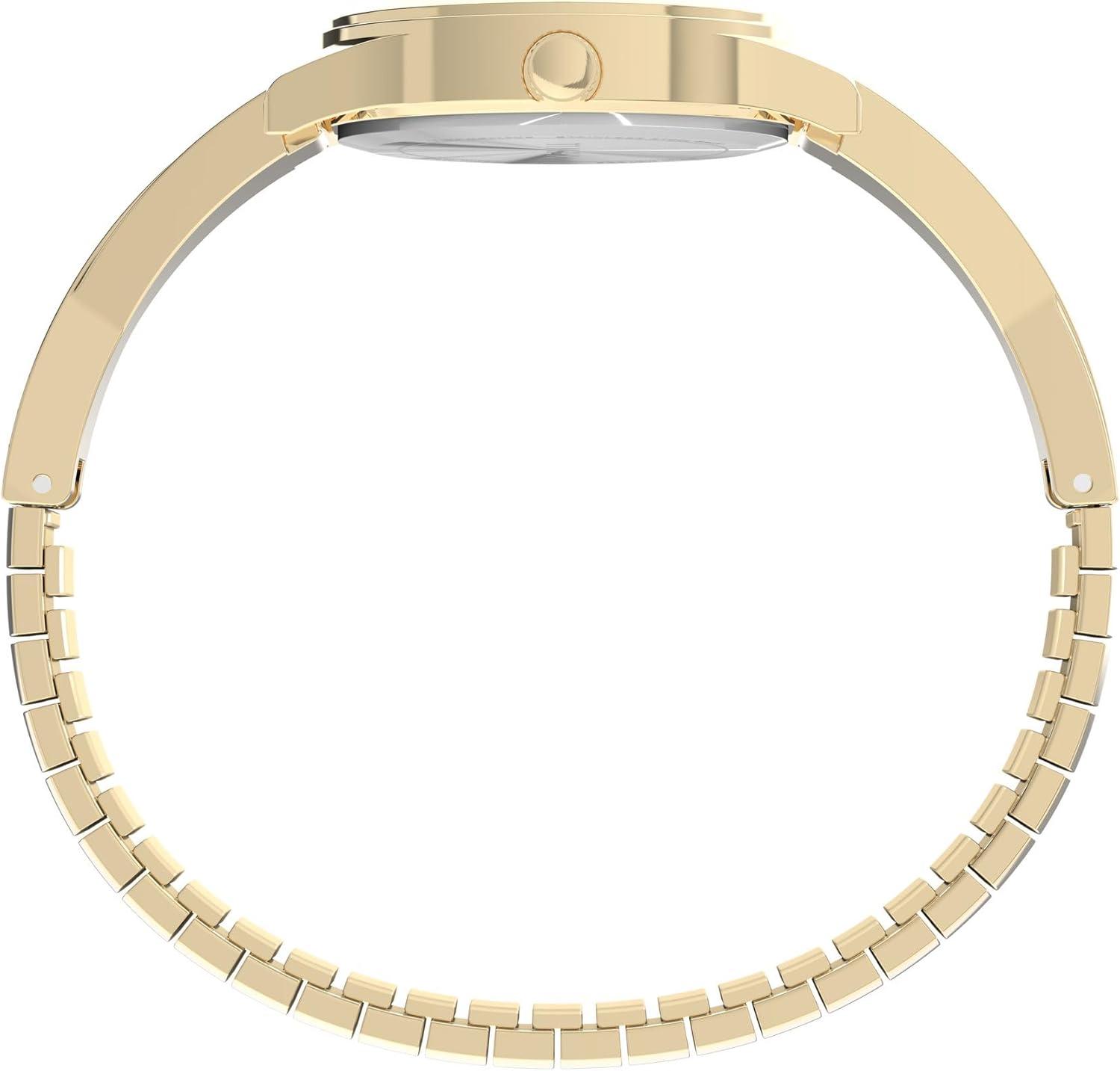 imageTimex Womens Fashion Stretch Bangles 25mm WatchGoldToneGoldToneGoldTone