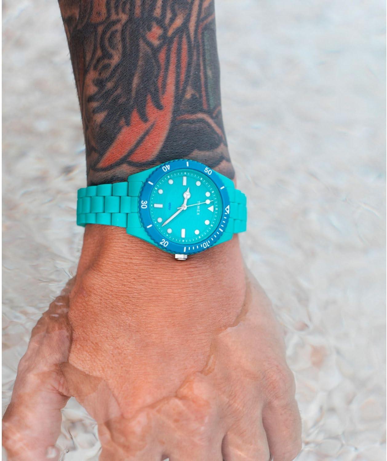 imageTimex Womens Legacy Ocean 37mm WatchGreenGreenGreen