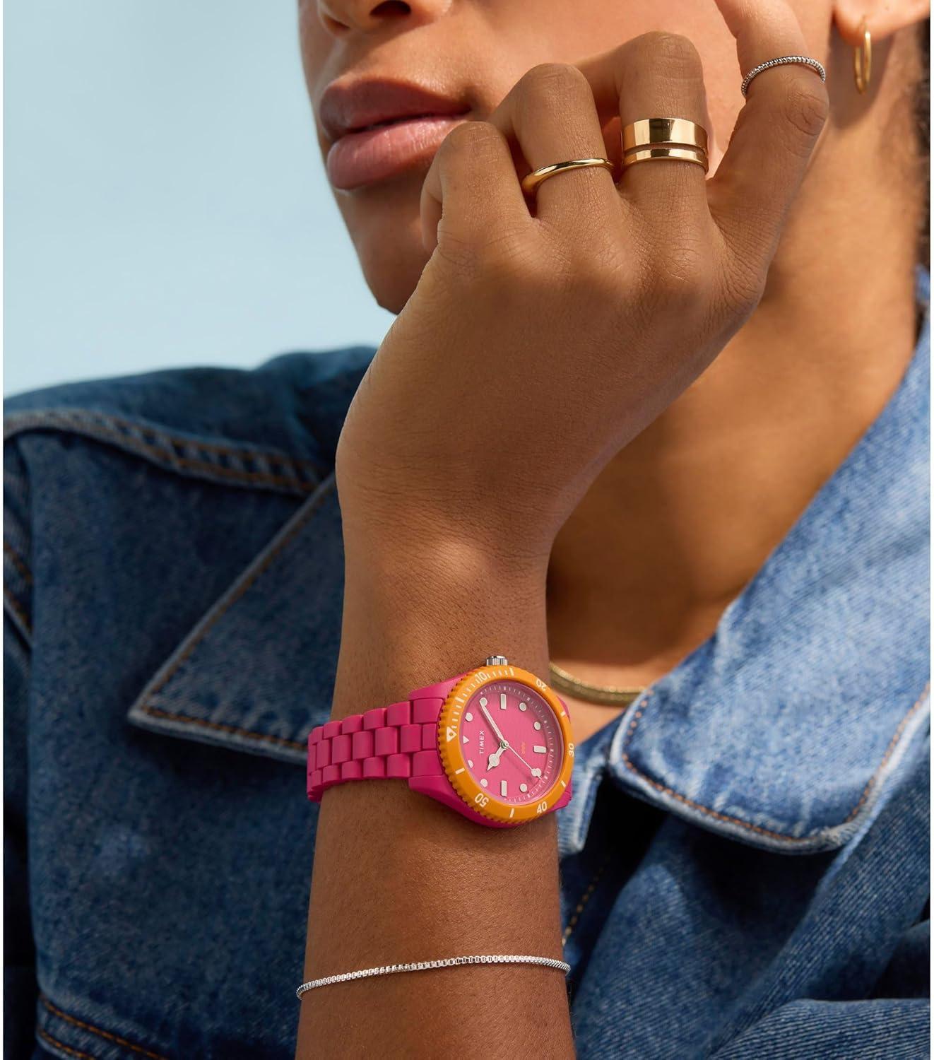 imageTimex Womens Legacy Ocean 37mm WatchPinkPinkPinkOrange