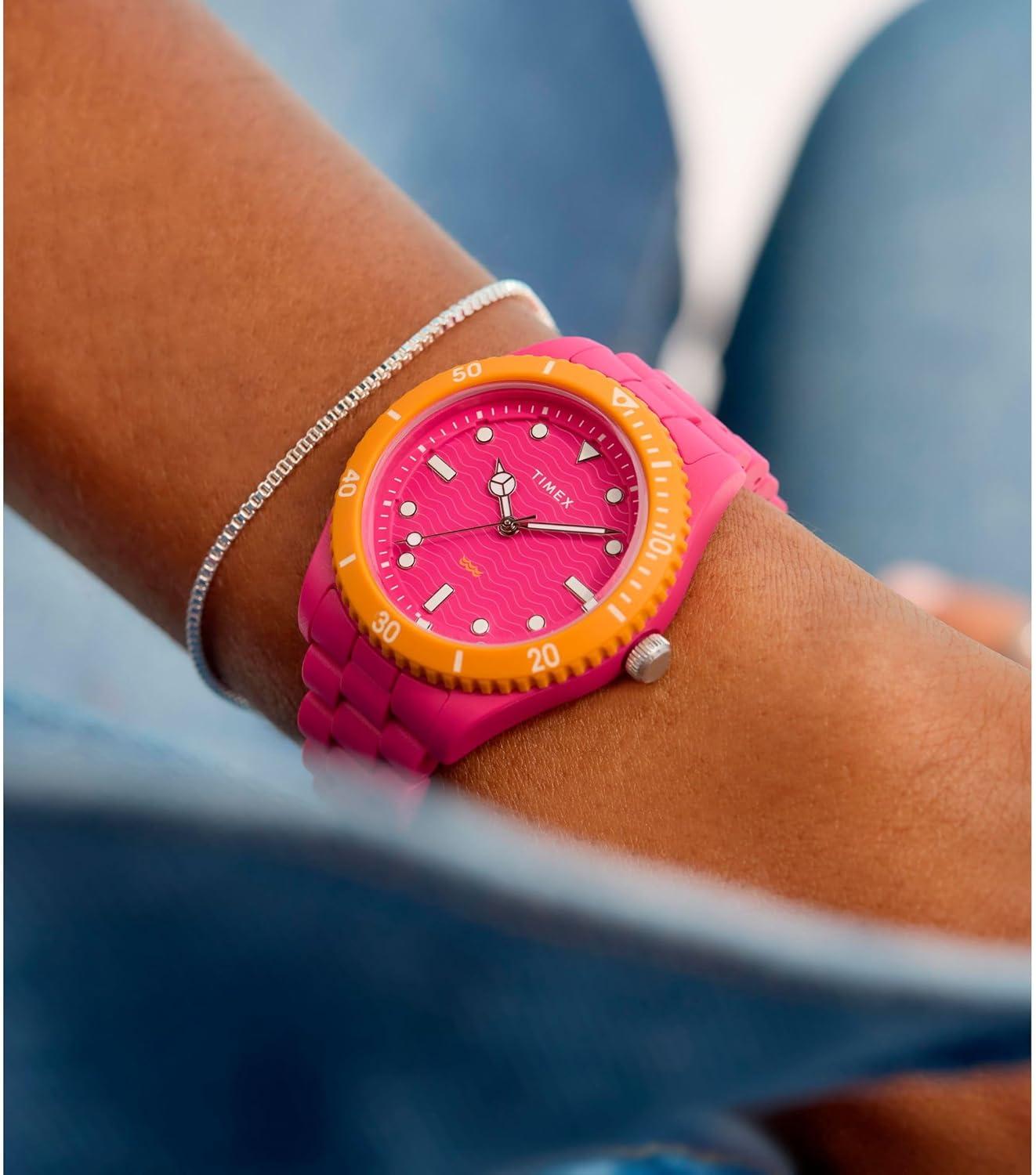 imageTimex Womens Legacy Ocean 37mm WatchPinkPinkPinkOrange