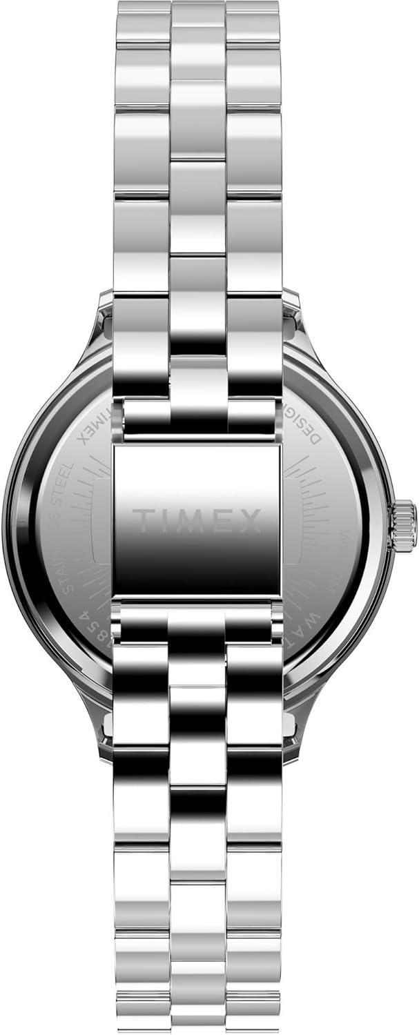 imageTimex Womens Peyton 32mm WatchSilverToneSilverToneBlue