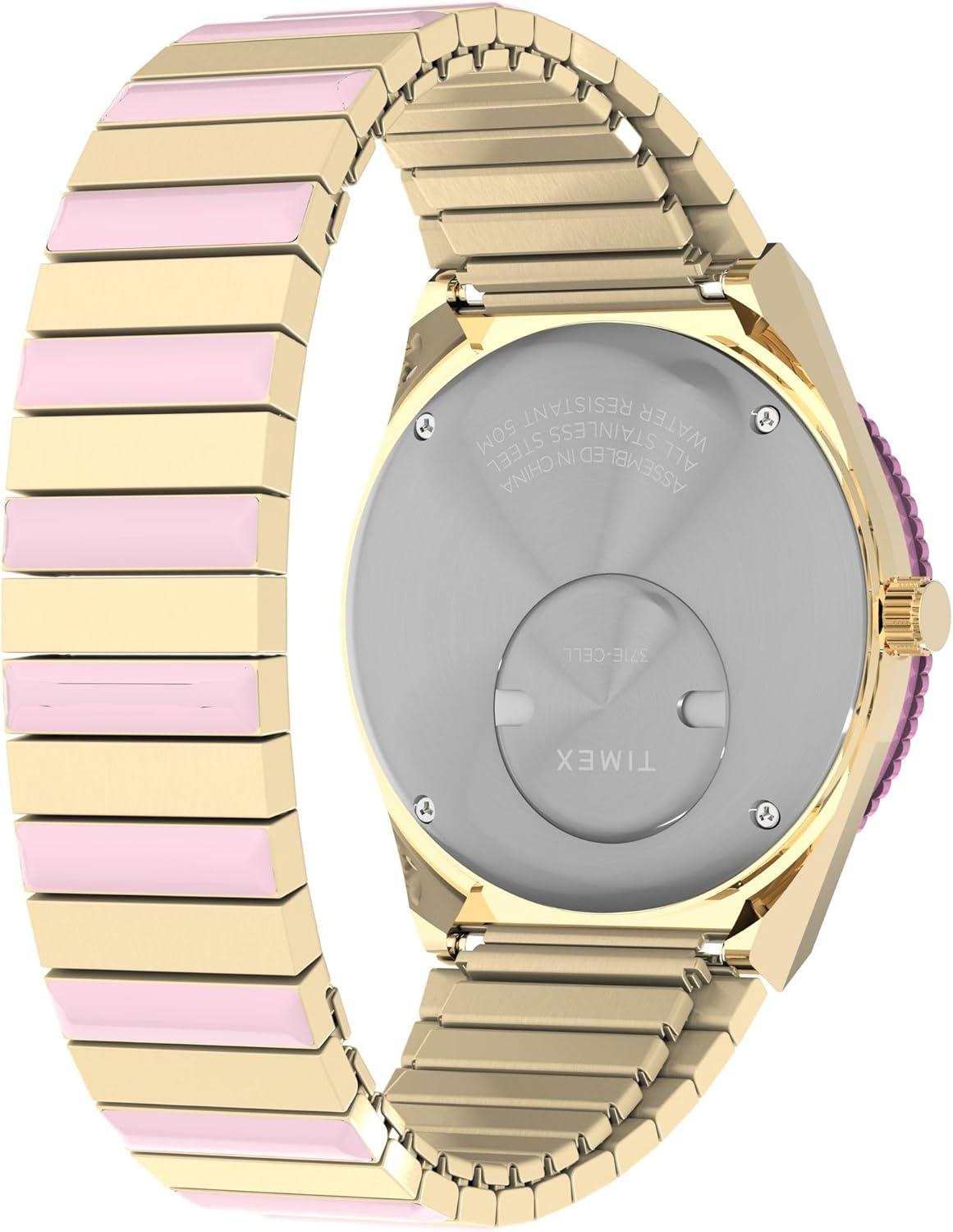imageTimex Womens Q 36mm WatchTwoToneGoldTonePink