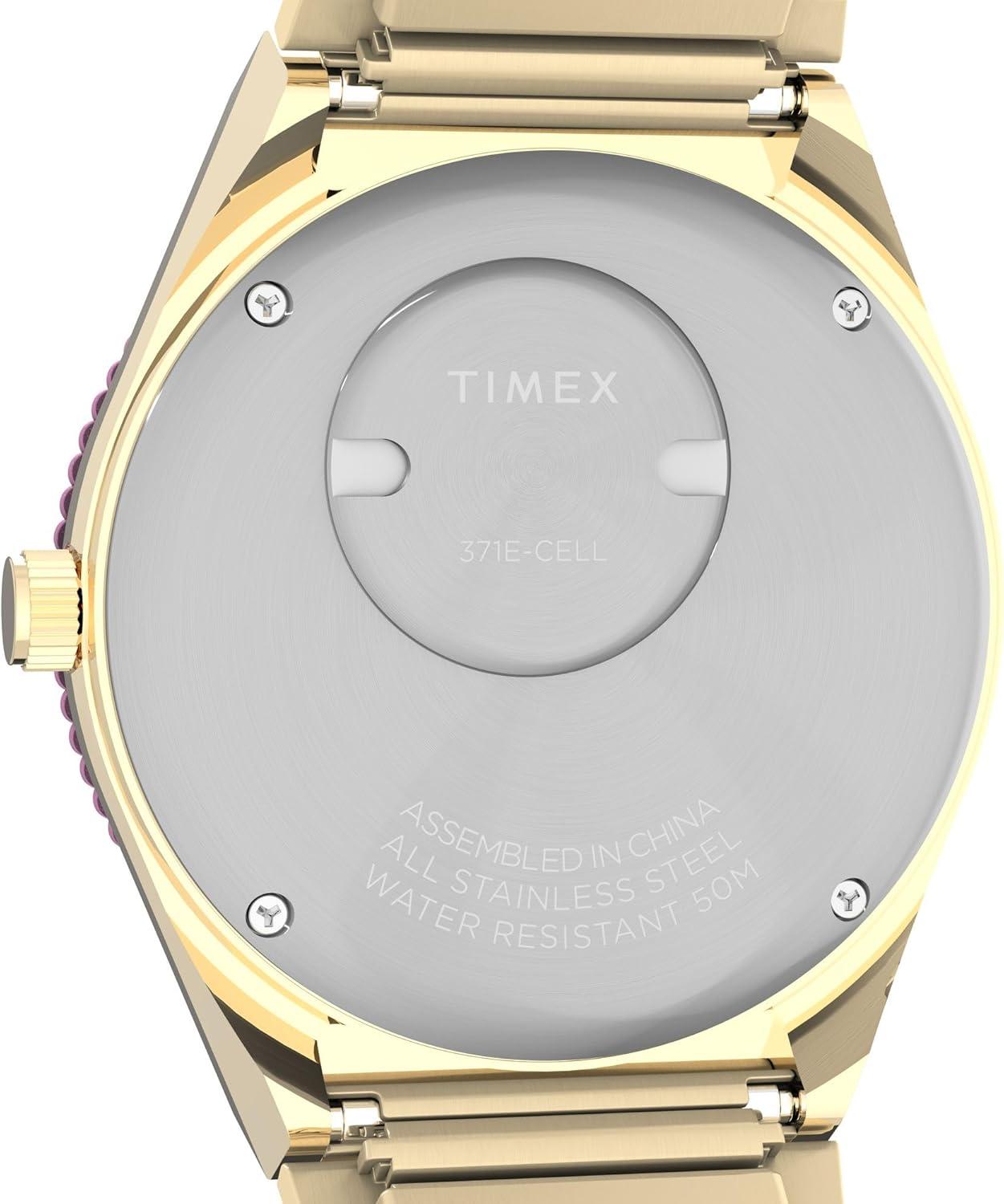 imageTimex Womens Q 36mm WatchTwoToneGoldTonePink