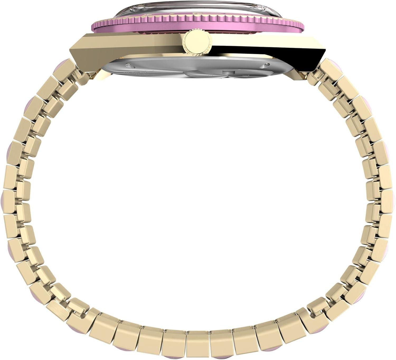 imageTimex Womens Q 36mm WatchTwoToneGoldTonePink