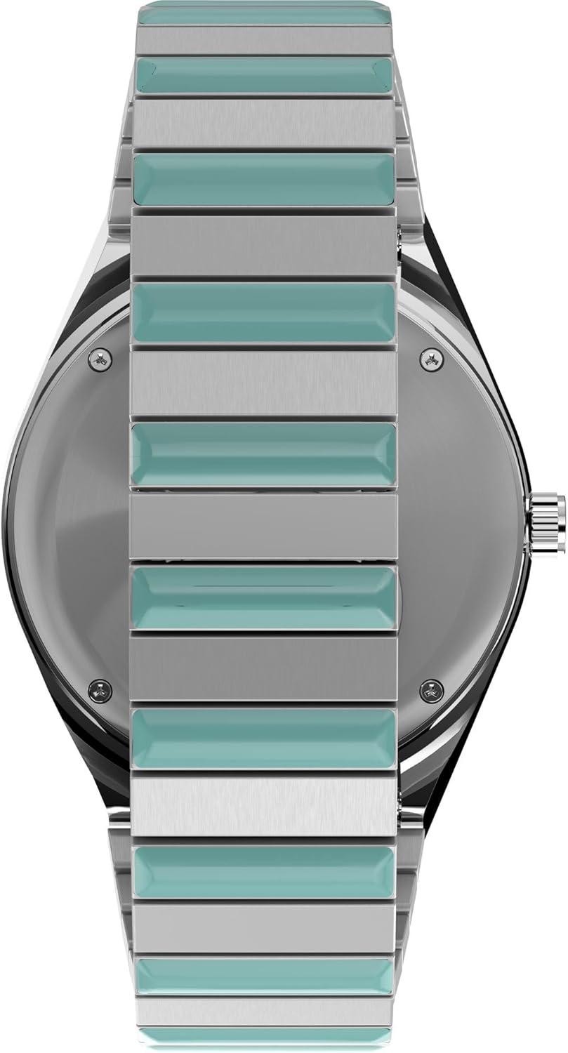 imageTimex Womens Q 36mm WatchTwoToneSilverToneBlue