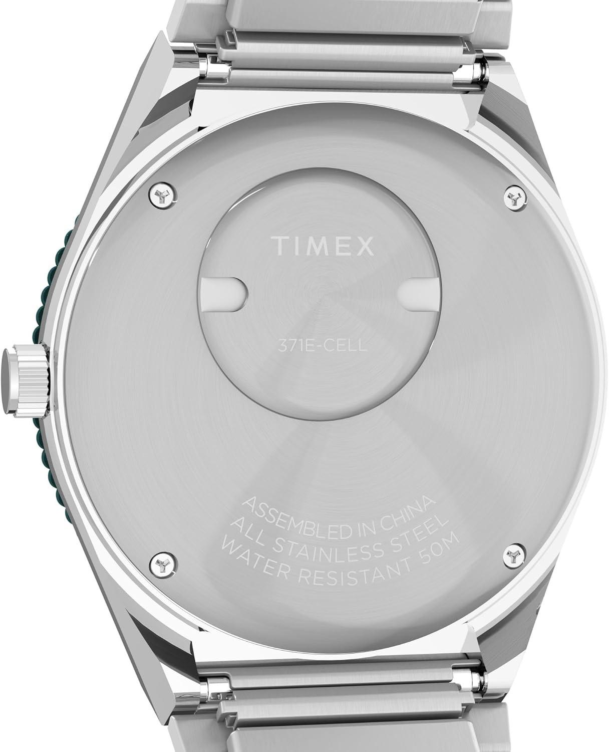 imageTimex Womens Q 36mm WatchTwoToneSilverToneBlue