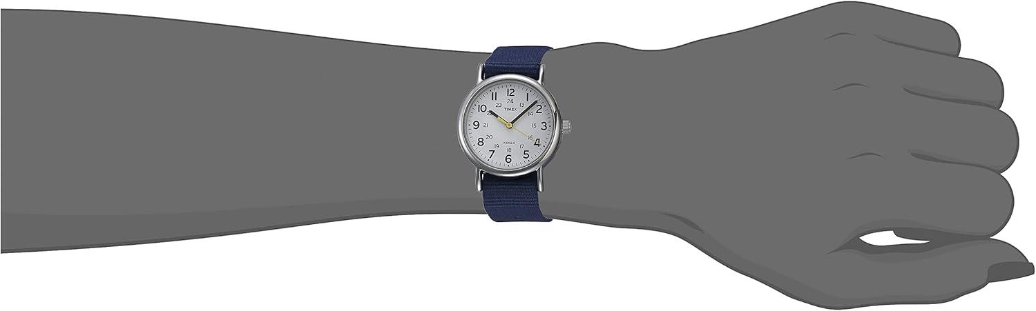 imageTimex Womens Weekender 31mm WatchBlueWhiteSilverTone