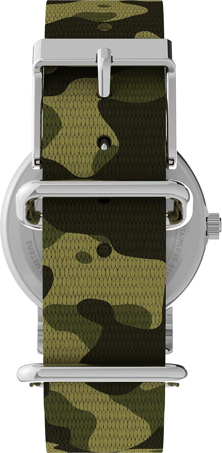 imageTimex Womens Weekender 31mm WatchGreenWhiteSilverTone