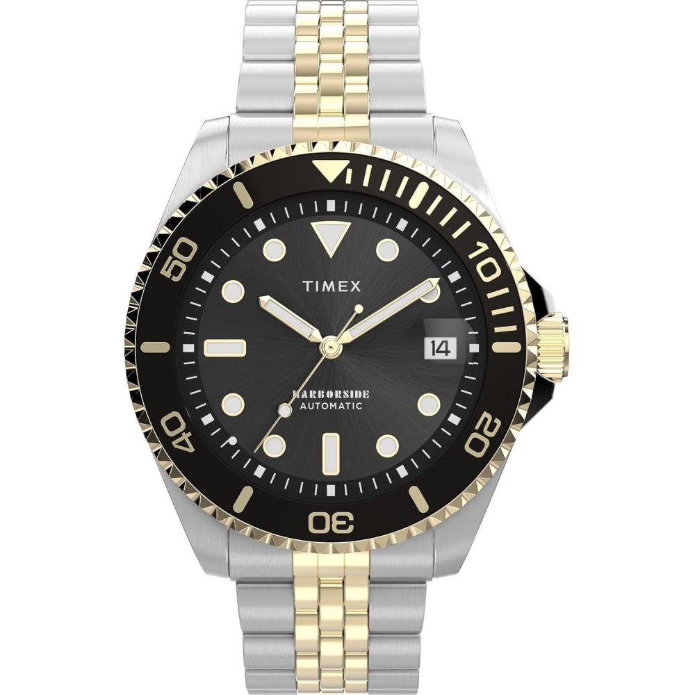imageTimex Mens Harborside Coast 40mm WatchTwoToneTwoToneBlack