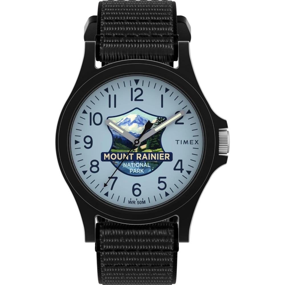 imageTimex Unisex National Park 40mm WatchMount Rainier National Park