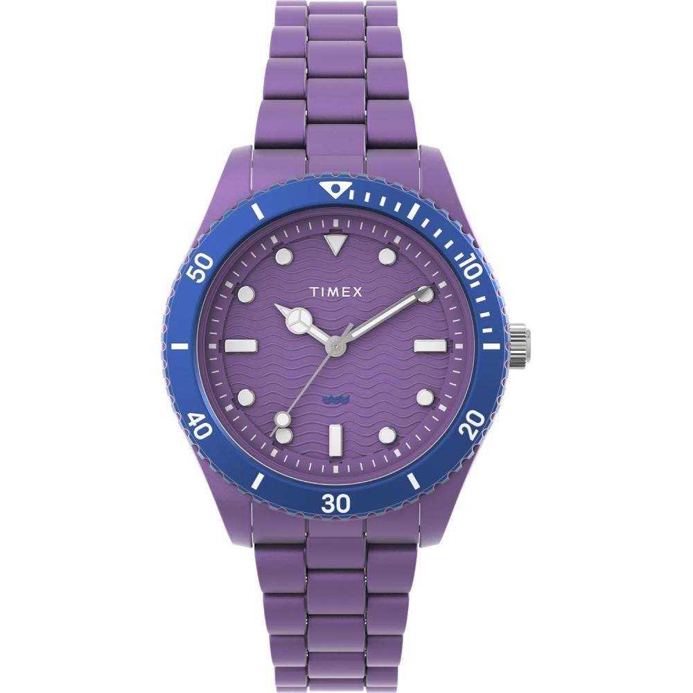 imageTimex Womens Legacy Ocean 37mm WatchPurple Dark PurplePurple