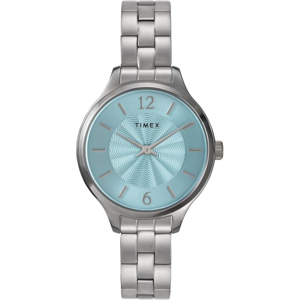 imageTimex Womens Peyton 32mm WatchSilverToneSilverToneBlue