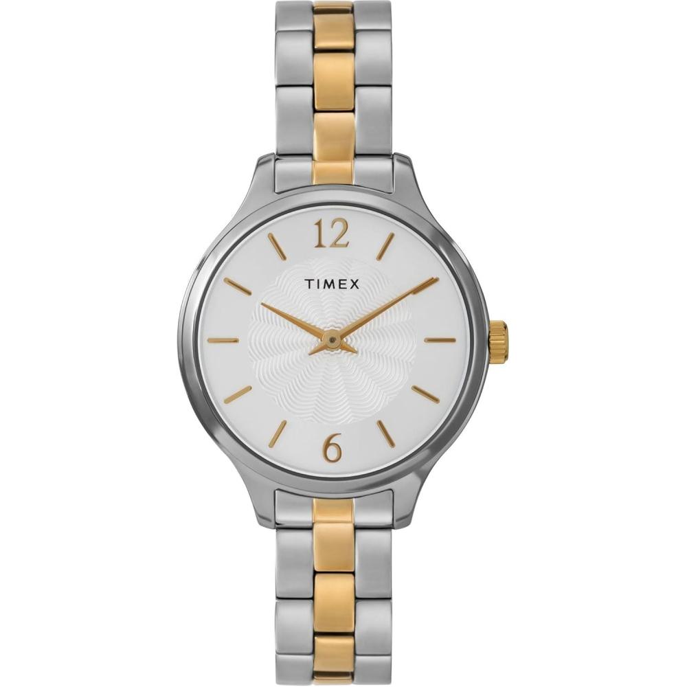 imageTimex Womens Peyton 32mm WatchTwoToneSilverToneSilverTone