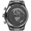 imageTimex Mens Waterbury Chronograph 42mm Watch  Stainless Steel Bracelet Black Dial Stainless Steel CaseStainless Steel