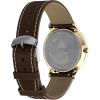 imageTimex Mens Waterbury Classic 40mm Watch  Brown Strap White Dial GoldTone Case