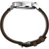 imageTimex Mens Waterbury Classic 40mm Watch  Brown Strap White Dial Stainless Steel Case